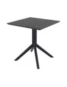 Table en résine SKY renforcé fibre de verre noir