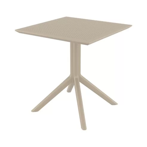 Table en résine SKY renforcé fibre de verre blanc