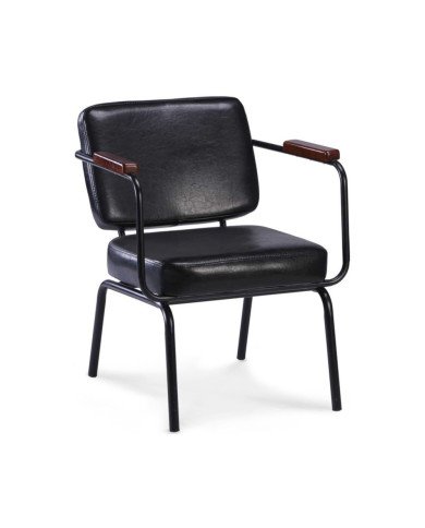 Fauteuil en métal TWIST noir