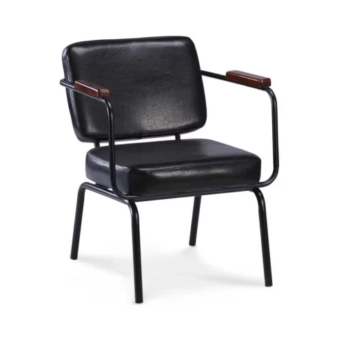 Fauteuil en métal TWIST fauve