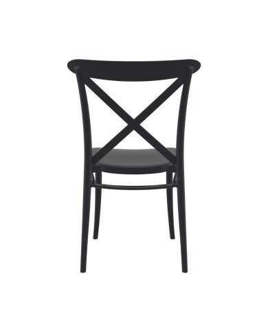 Chaise en résine CROSS noir