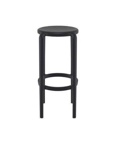 Tabouret en résine TOM noir