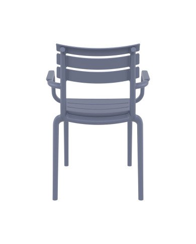 Fauteuil en résine PARIS dark grey