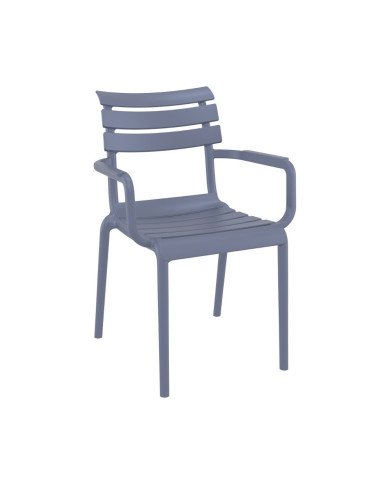 Fauteuil en résine PARIS dark grey