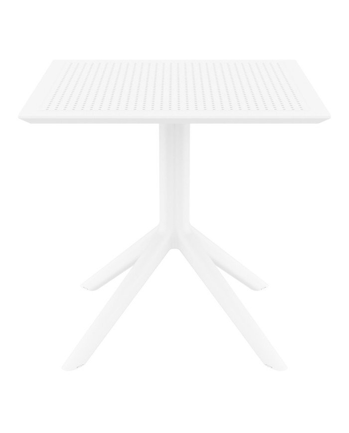 Table en résine SKY renforcé fibre de verre blanc