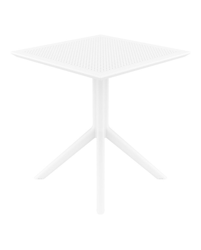 Table en résine SKY renforcé fibre de verre blanc