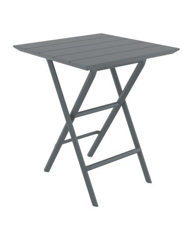 Table pliante en résine HELEN dark grey