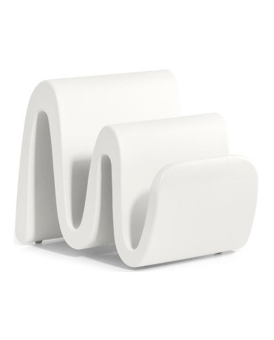 Porte-revues en résine WAVE rotomoulé traitement anti-UV perla