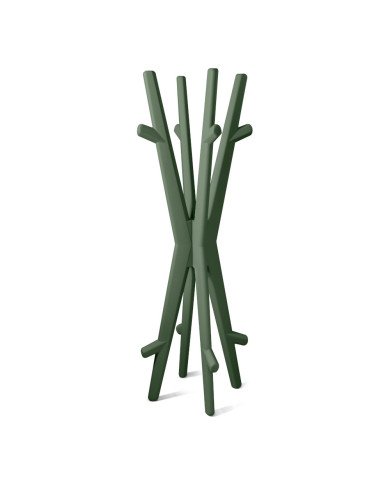 Porte-manteau en résine TWINS rotomoulé traitement anti-UV vert smeraldo