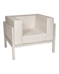 Chauffeuse en aluminium MARINE avec deux accoudoirs