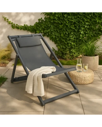 Chilienne en aluminium avec toile noire