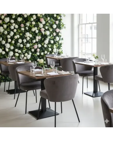 Bridge en métal COLOMBIA dossier et assise tapissés 2