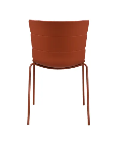 Chaise ROMA structure acier et coque polypropylène