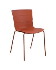 Chaise ROMA structure acier et coque polypropylène