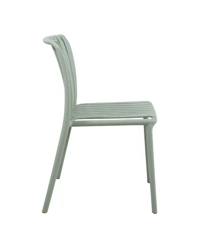 Chaise NEW ALBA structure résine vert pastel