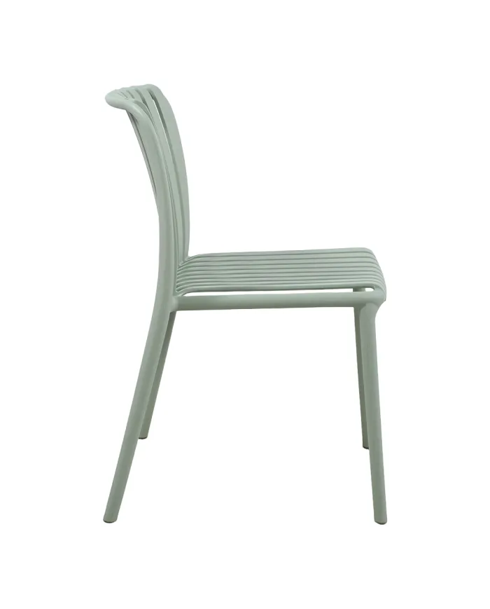 Chaise NEW ALBA structure résine vert pastel