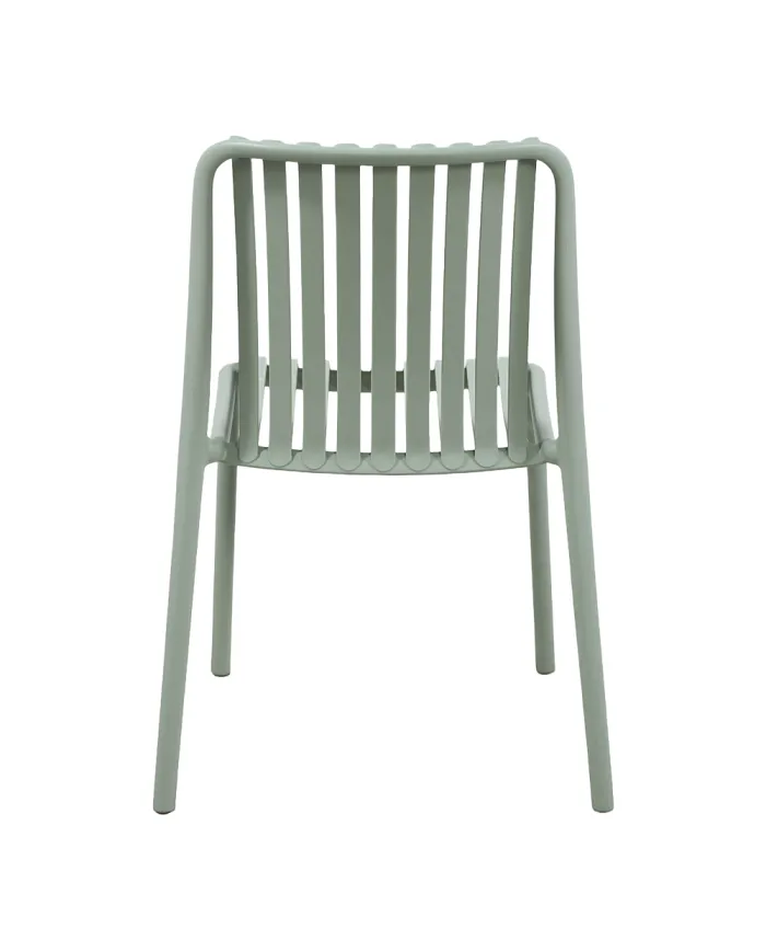Chaise NEW ALBA structure résine vert pastel
