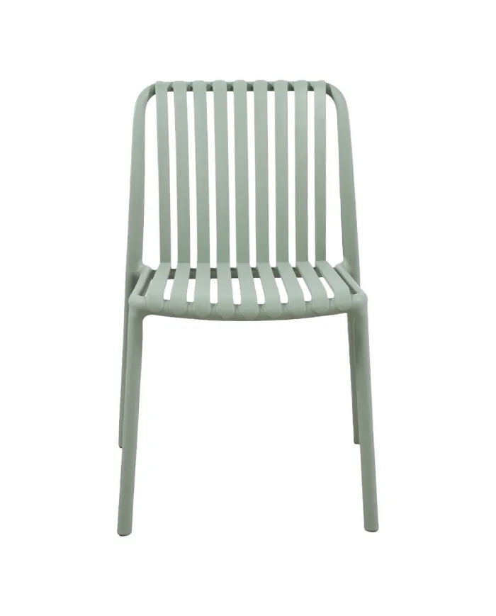 Chaise NEW ALBA structure résine vert pastel