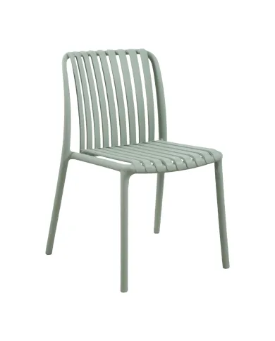 Chaise NEW ALBA structure résine vert pastel