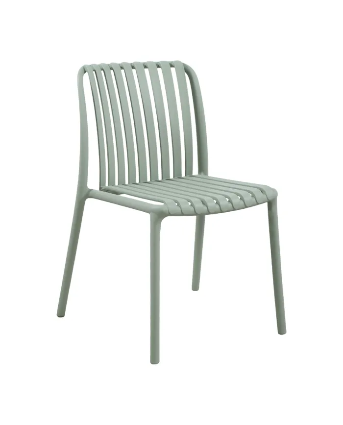 Chaise NEW ALBA structure résine vert pastel