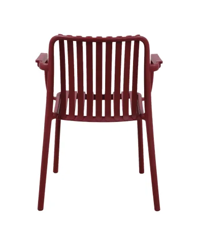 Fauteuil NEW MADRID structure résine bordeaux