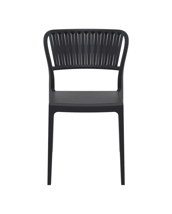 Chaise PORTOFINO structure résine noir
