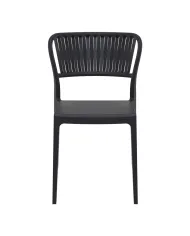 Chaise PORTOFINO structure résine noir