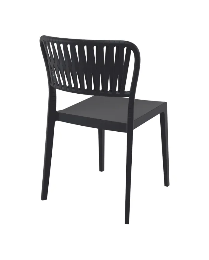 Chaise PORTOFINO structure résine noir