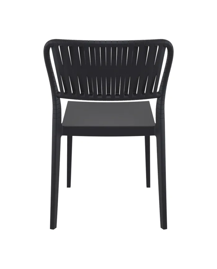 Chaise PORTOFINO structure résine noir