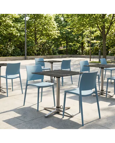 Chaise en résine JOY aqua bleu