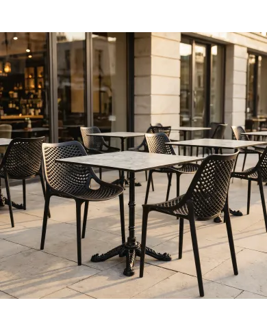 Chaise design en résine AIR Siesta noir