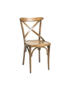 Chaise en bois hêtre massif PISE assise bois french patina