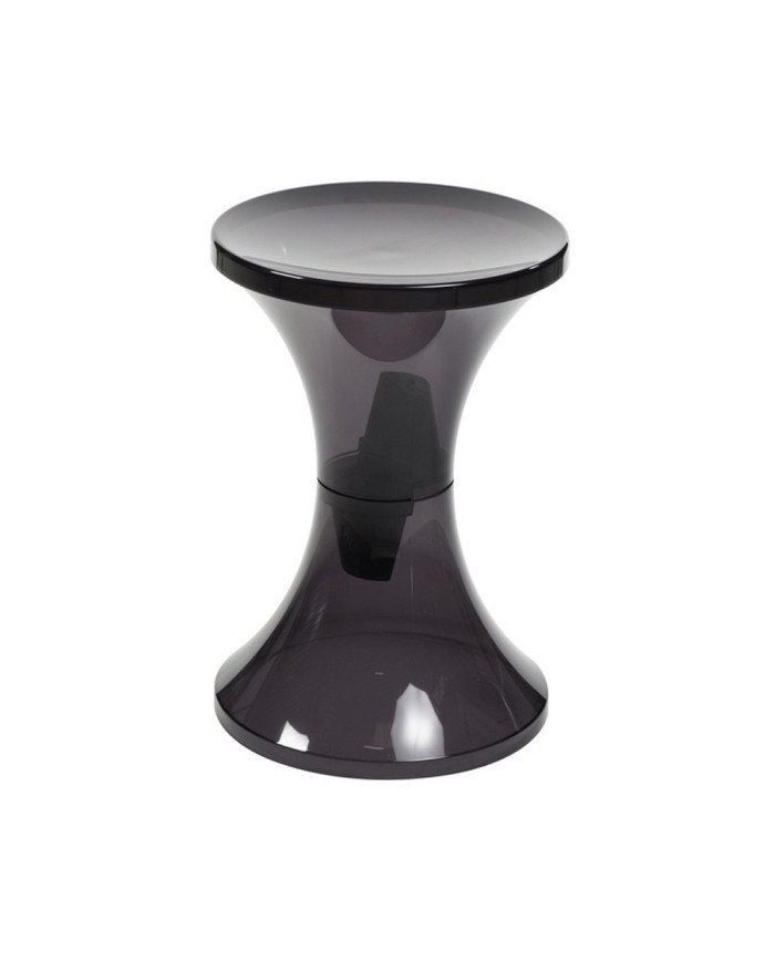 Tabouret en résine TAMTAM KRYSTAL onyx
