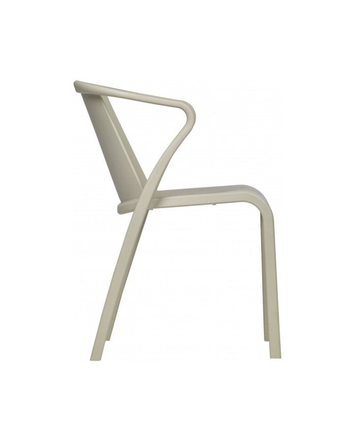 Fauteuil en résine FADO sable renforcé en fibre de verre