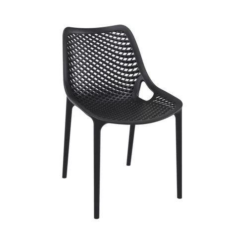 Chaise design en résine AIR noir